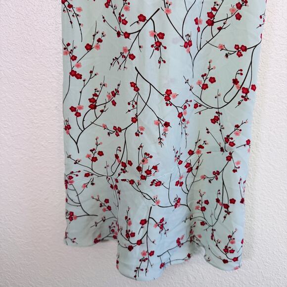 Vintage Express Dress Womens 9/10 Floral Cherry Blossom Y2K 90s Romantic Spring - Picture 5 of 12